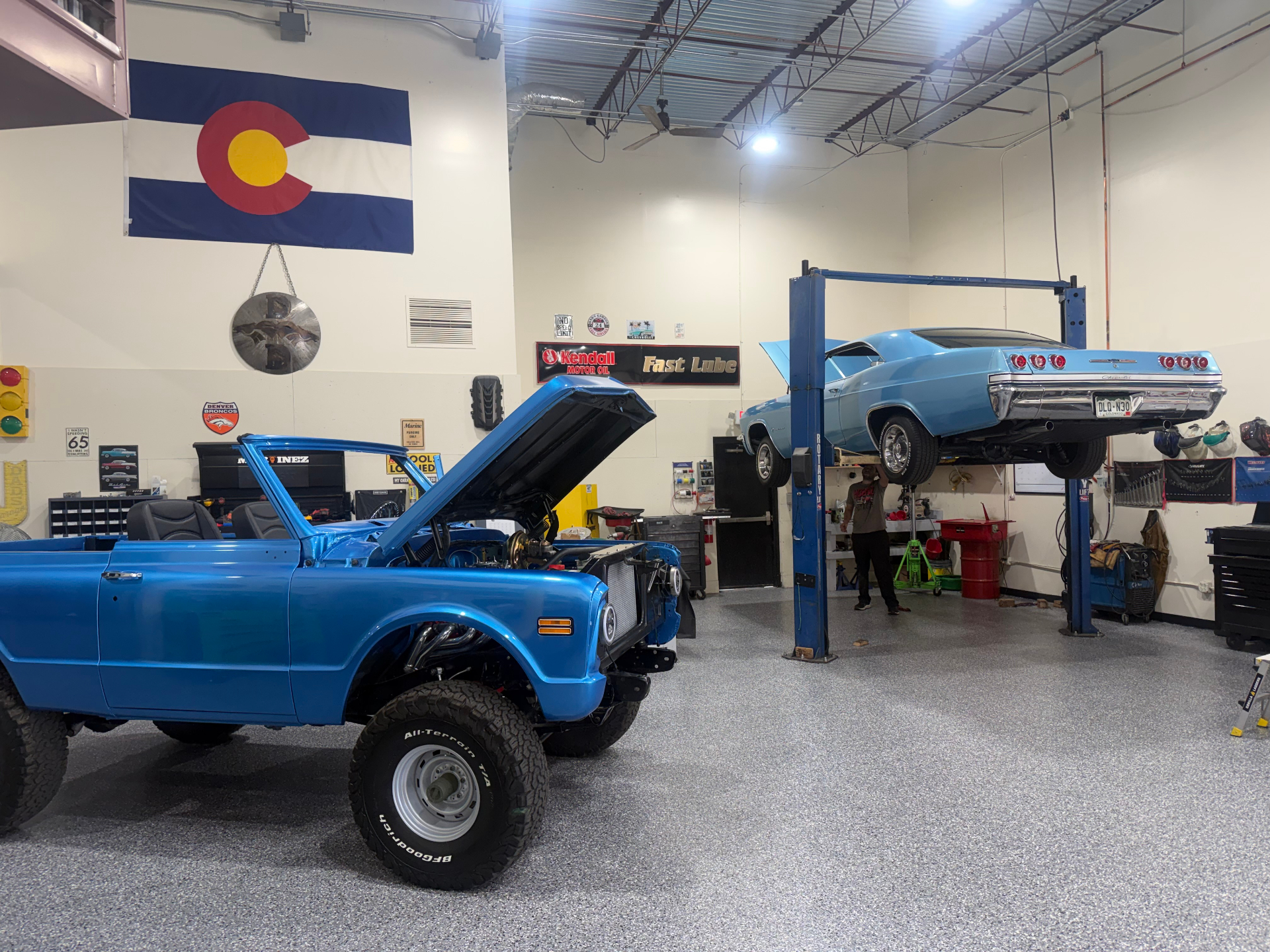 Inside the Hoboz Hotrods shop