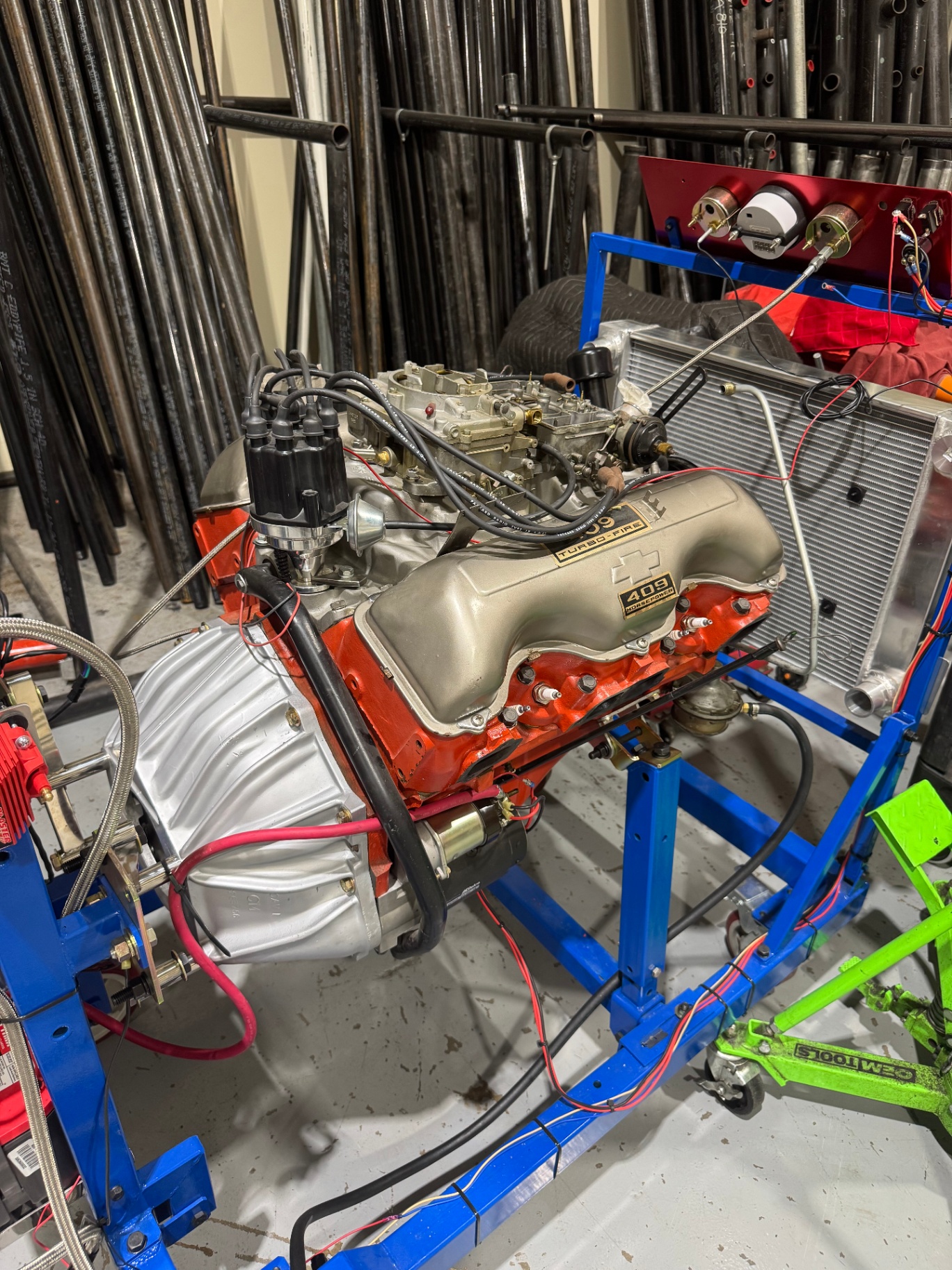Chevy 409 Turbo-Fire engine build